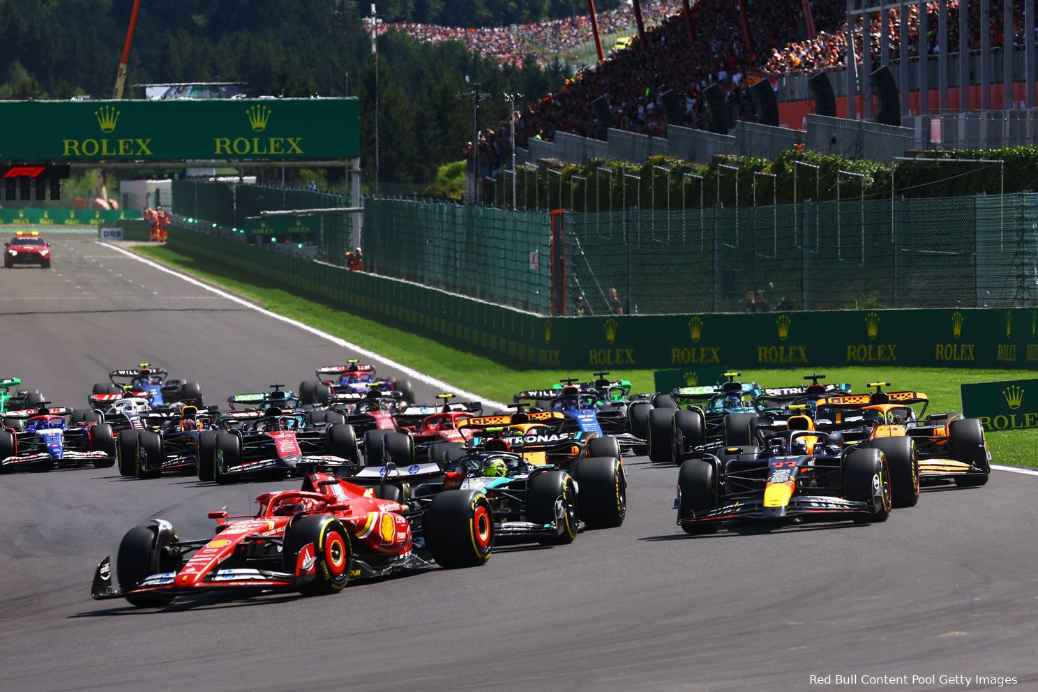 start belgie 2024 charles leclerc lewis hamilton sergio perez