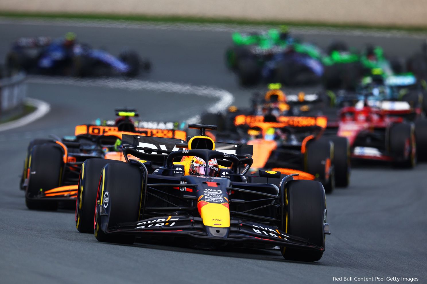 nederland 2024 zandvoort start max verstappen lando norris 7