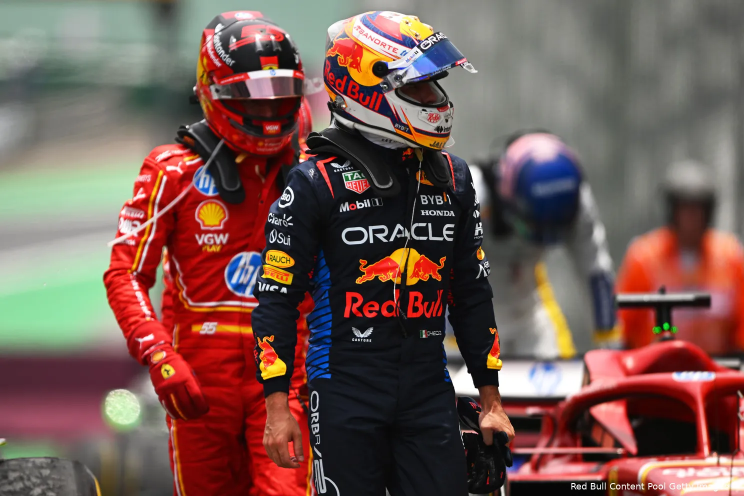 max verstappen red bull racing ferrari carlos sainz gp sao paulo zaterdag 2024