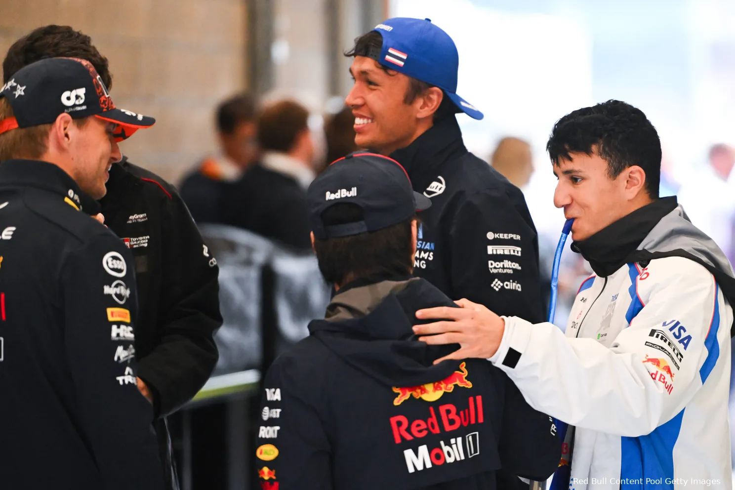 max-verstappen-alexander-albon-yuki-tsunoda-isack-hadjar-belgie-zondag