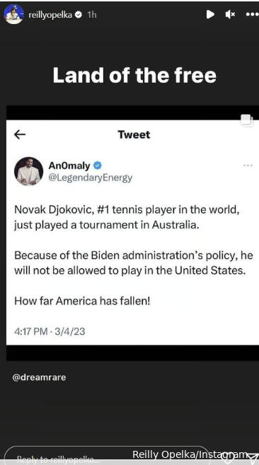 "What a shame": Opelka reacts to Djokovic being denied entry to US for Indian Wells