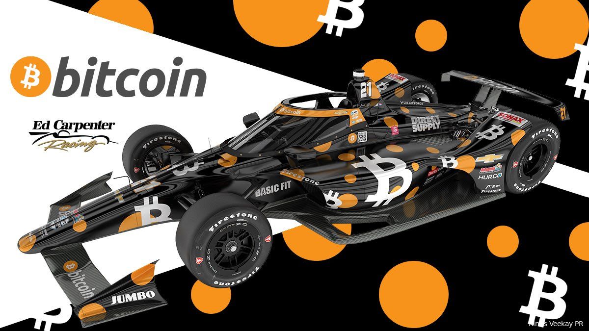 VeeKay rijdt Indy 500 met Bitcoin-livery: 'Ik voel een band met Bitcoin'