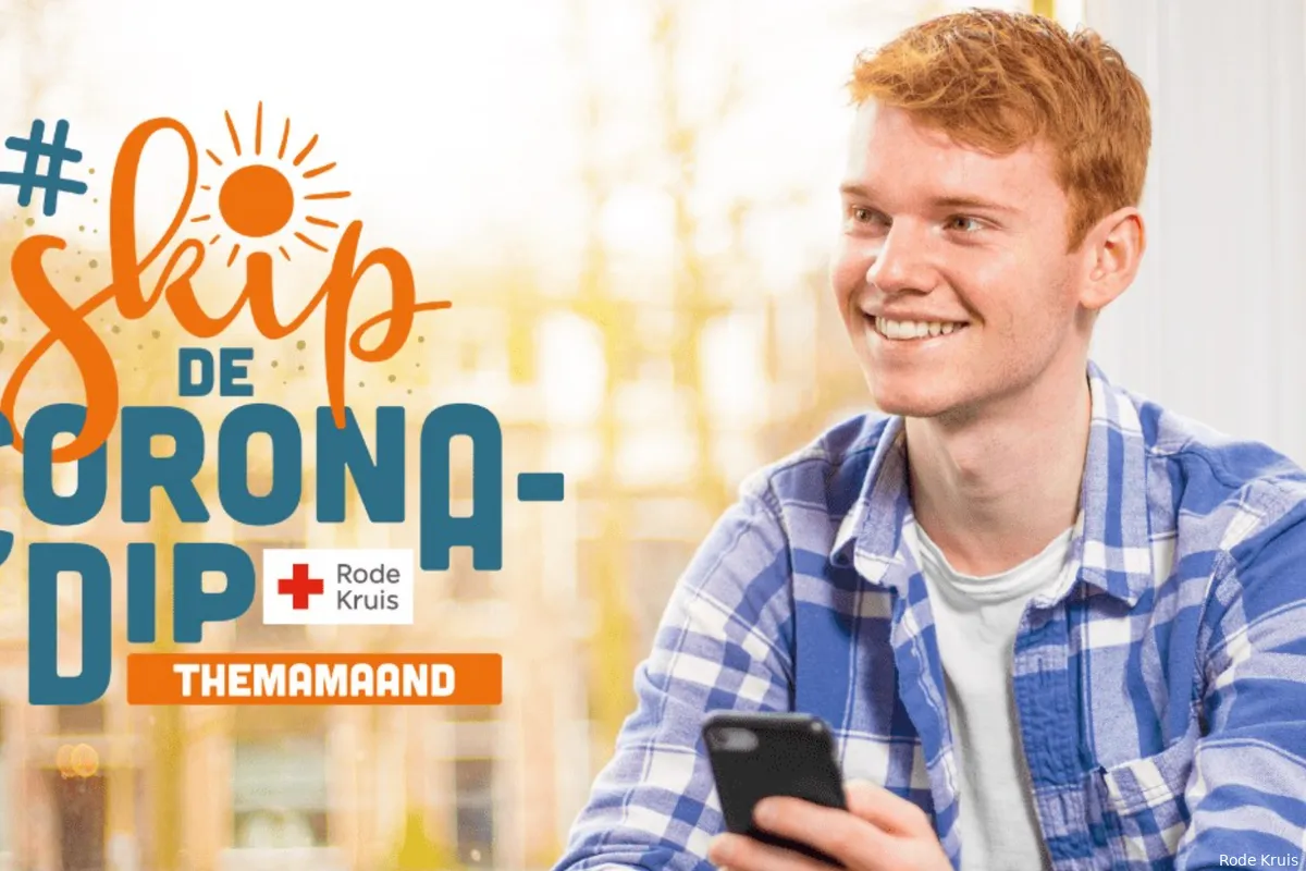 Rode Kruis start opnieuw met #skipdecoronadip-themamaand