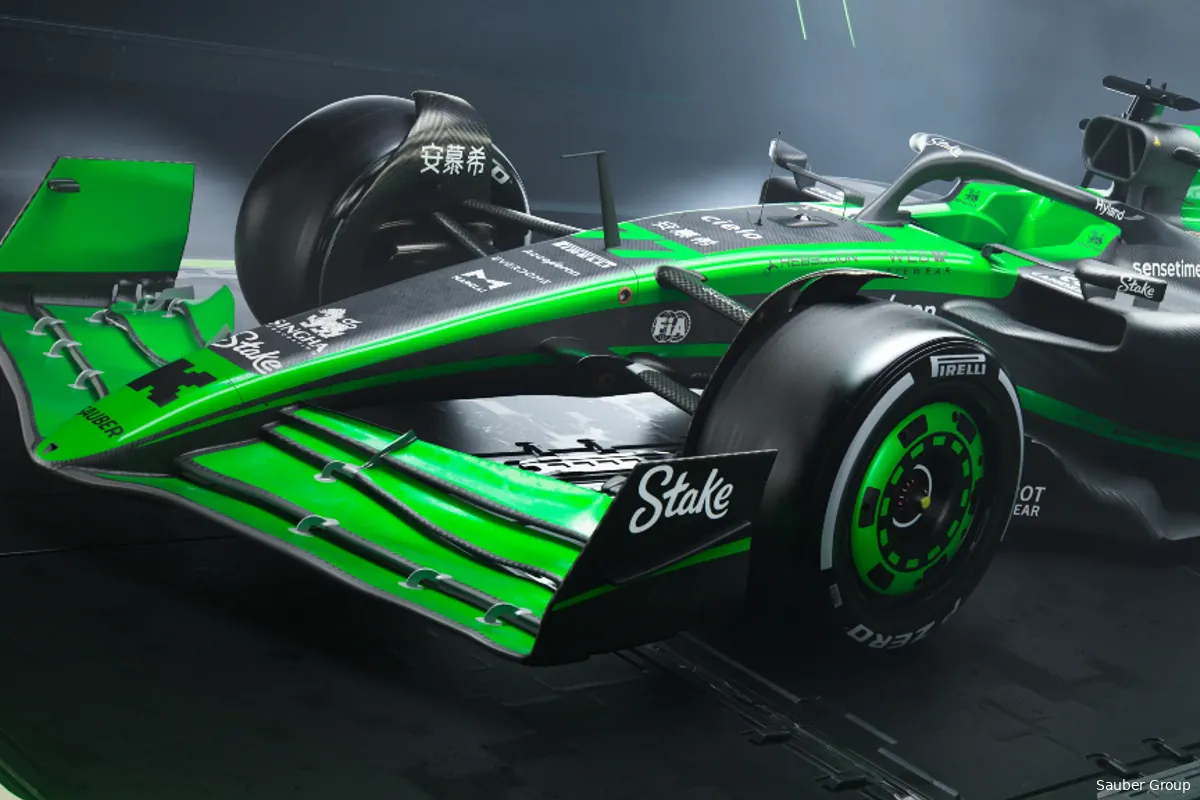 Stake F1 lancering: Sauber gooit hoge ogen met zwart-groene livery