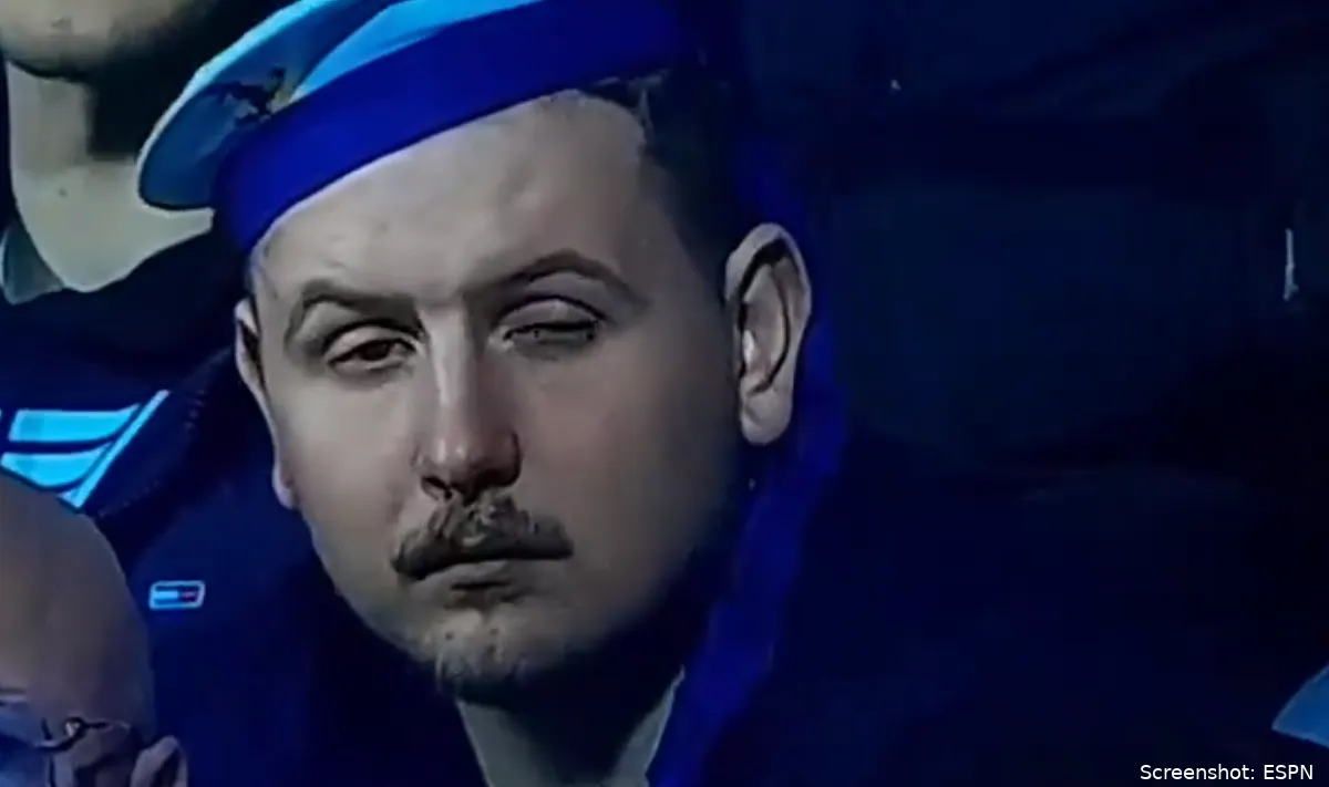 excelsior supporters ladderzat op tribune