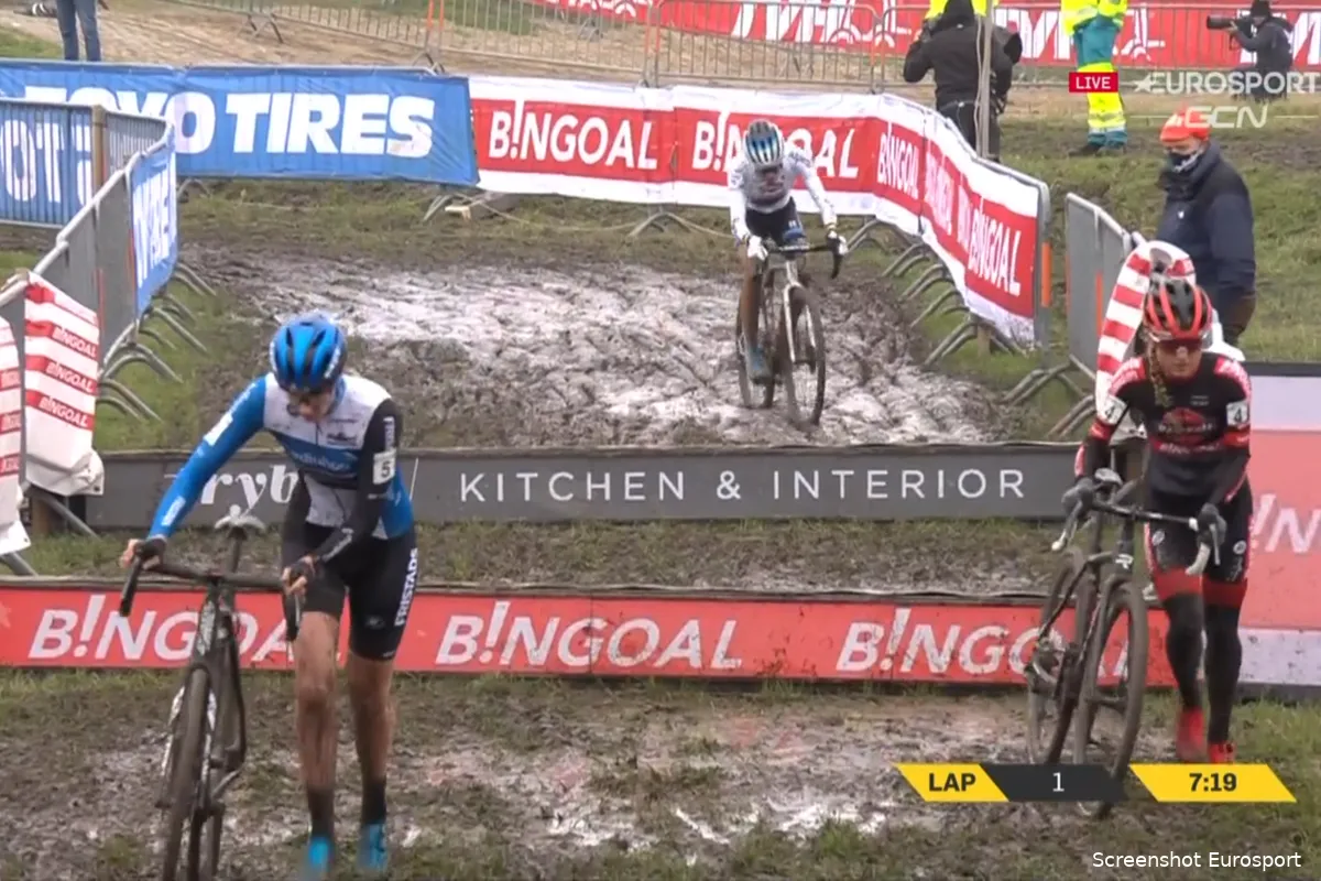 Betsema troeft Bakker en Brand af in Nederlands onderonsje in Ethias Cross Eeklo