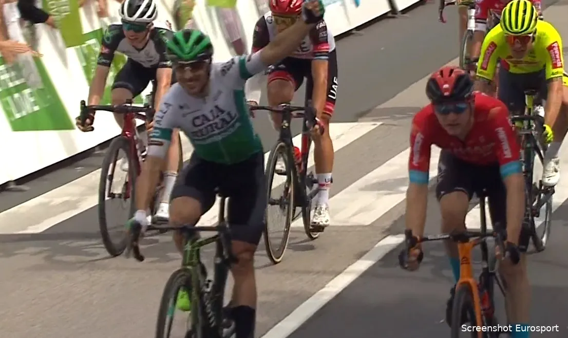 Zelfs leadout Pogacar niet afdoende voor Trentin: Aberasturi snelt naar zege in Slovenië