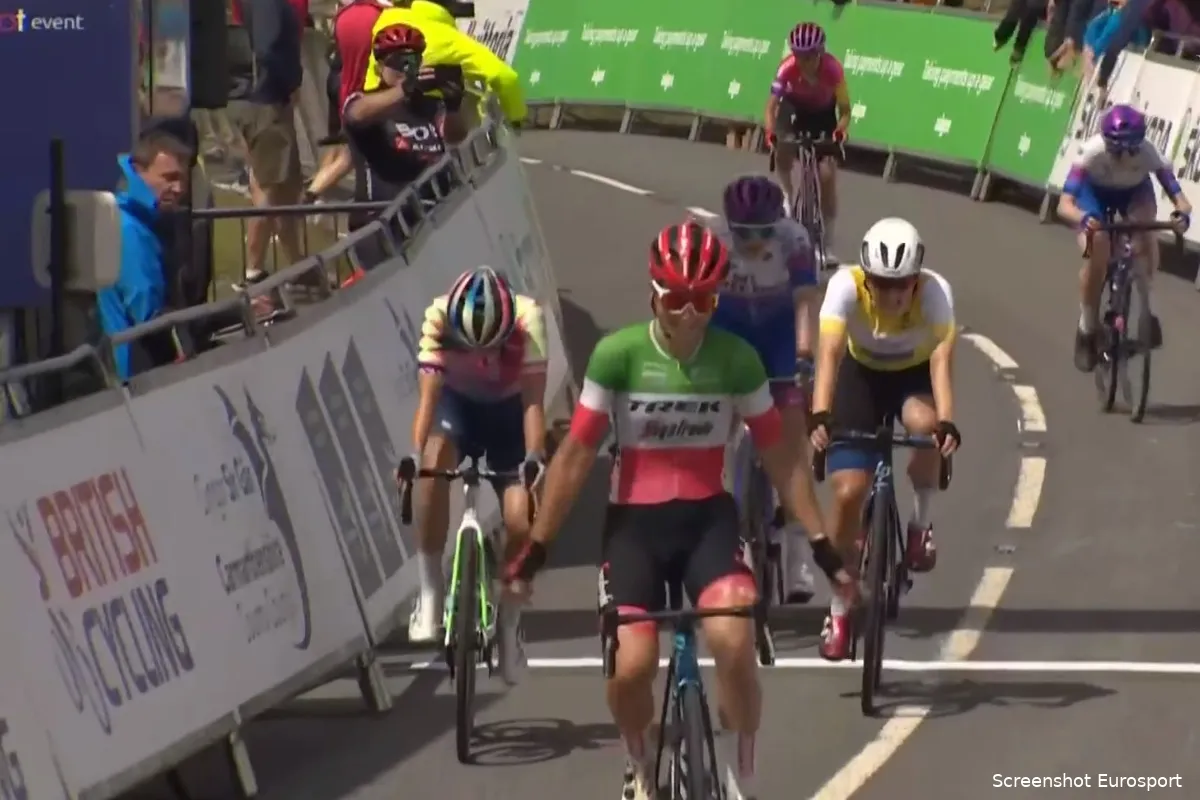Longo Borghini zegeviert namens Trek op de Black Mountain in Women's Tour