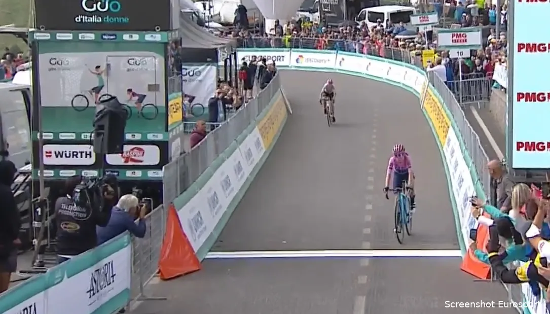 Op de dag dat Vos uitstapt en focust op de Tour, rijdt Van Vleuten zichzelf steviger in roze