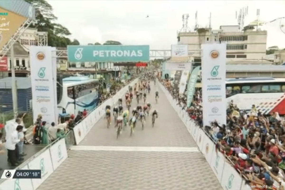 Molano drukt wiel als eerste over de streep in tweede etappe Tour de Langkawi