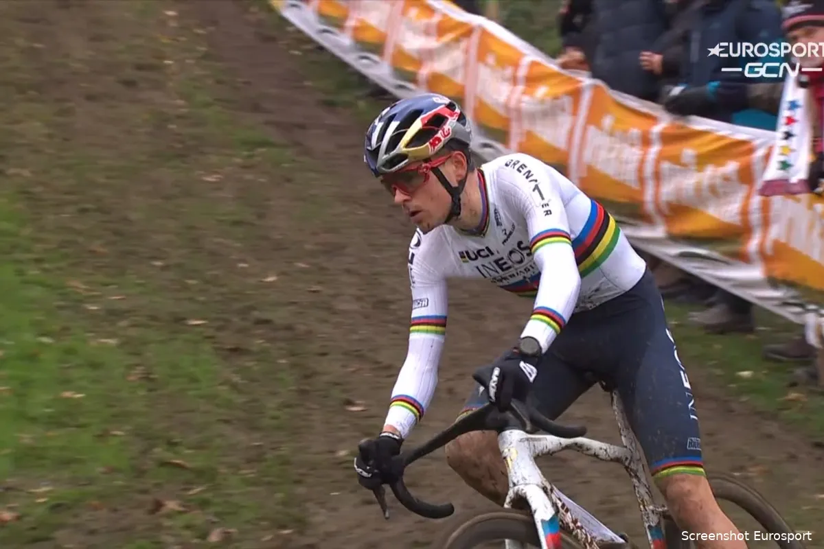 Pidcock domineert in Boom, Van der Poel rijdt cross na harde val uit