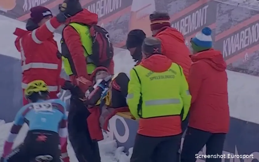 🎥 Iserbyt krijgt net als Van Empel redelijk goed nieuws na aftocht met brancard in Val di Sole