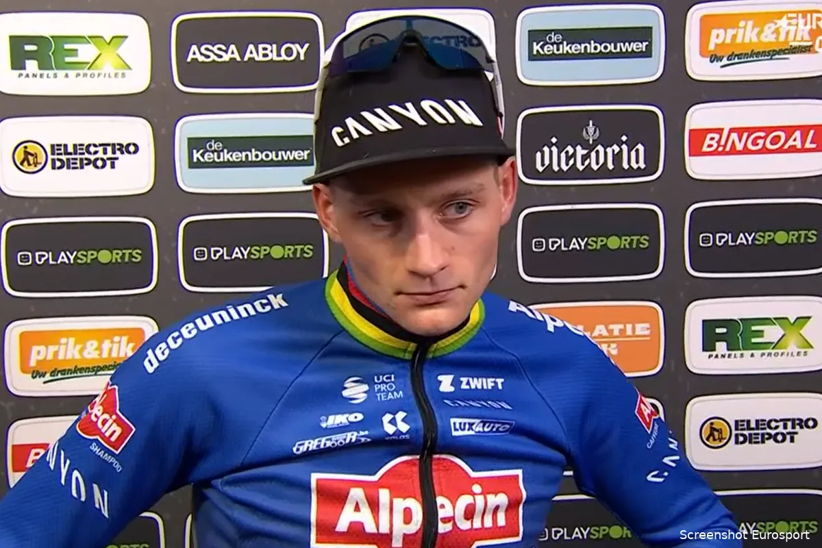 Van der Poel tweede in Heusden-Zolder na foutje in sprint: 'Het is een teleurstelling'