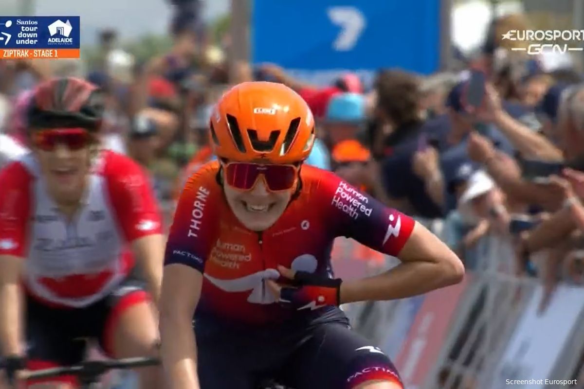 Er is weer koers! Pikulik verslaat Copponi in eerste etappe Tour Down Under women