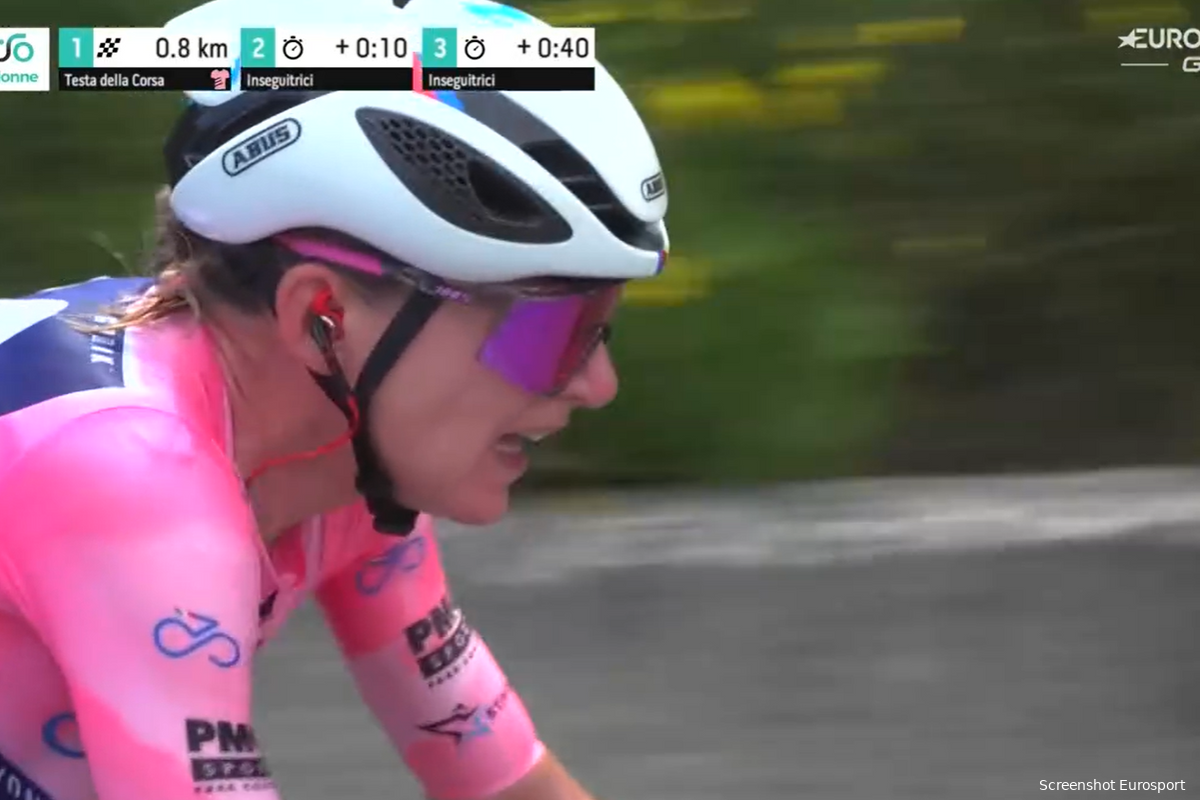 Van Vleuten weet van geen ophouden: Nederlandse soleert andermaal naar ritzege in Giro Donne