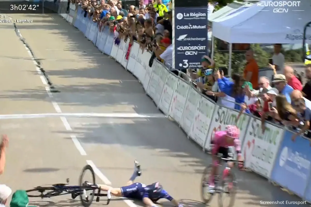 Cepeda klopt Storer in sprint-à-deux in tweede rit Tour de l'Ain, Australiër al vallend over de meet