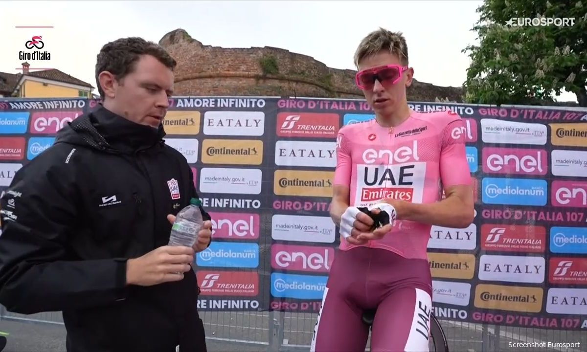 Pogacar, jokingly dressed, raises eyebrows after third stage in the Giro d'Italia: "No comment"