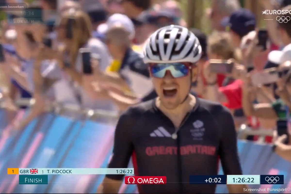 Brilliant Pidcock waits, gets a flat, chases, and comes out on top in thrilling Olympic mountain bike race