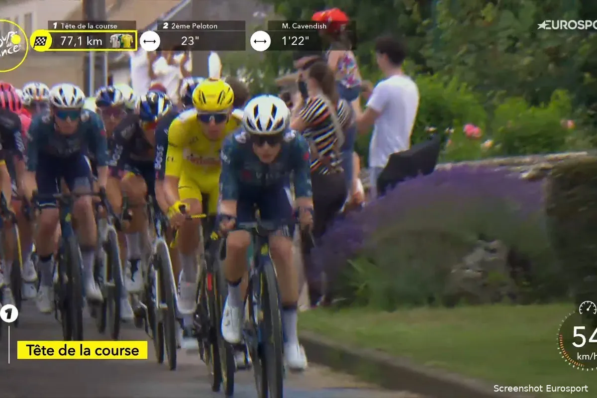 vingegaard pogacar waaiers