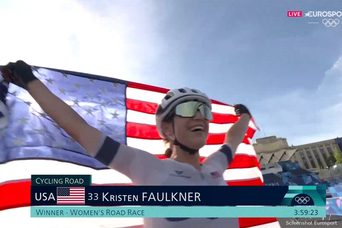 Olympic champion Faulkner didn't fall for Kopecky's trap: "I made her work for it anyway"