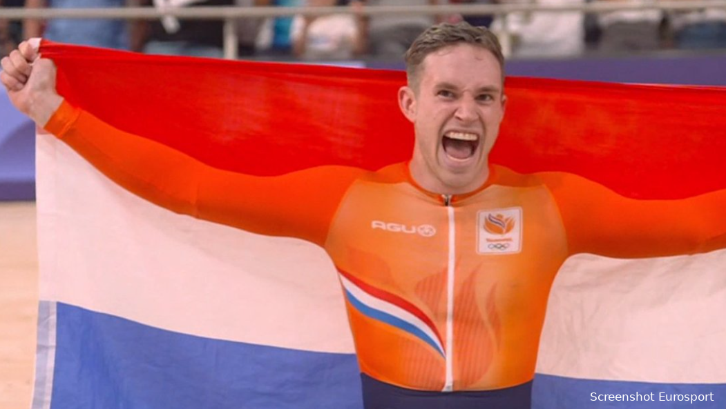 Why did the Dutch Olympic team stand in circle around Lavreysen after his medal ceremony? "I almost passed out"