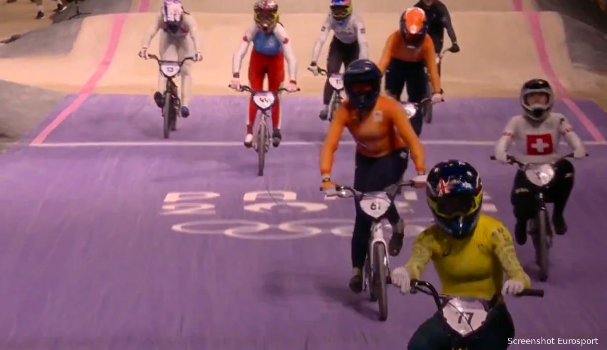 BMX-zilver met een gouden randje voor Nederlandse Veenstra, Franse sweep bij mannen en zware val