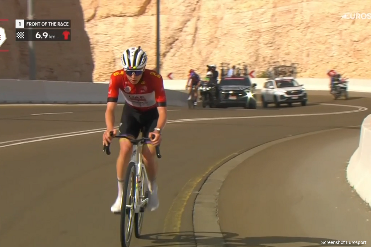 Hoe kan het ook anders? Pogacar vliegt naar zege op Jebel Hafeet en wint voor derde keer UAE Tour