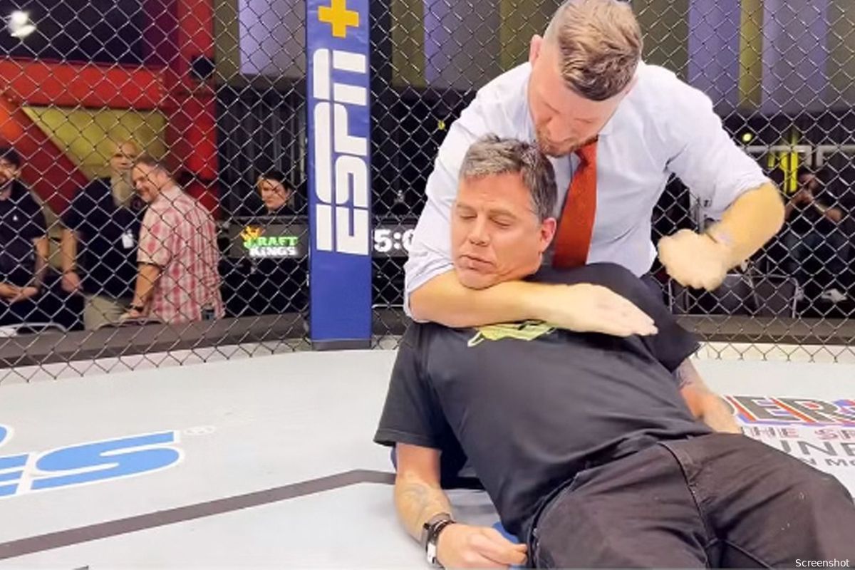 Angst momentje! UFC-ster wurgt lastige Jackass-ster Steve-O in slaap  | video