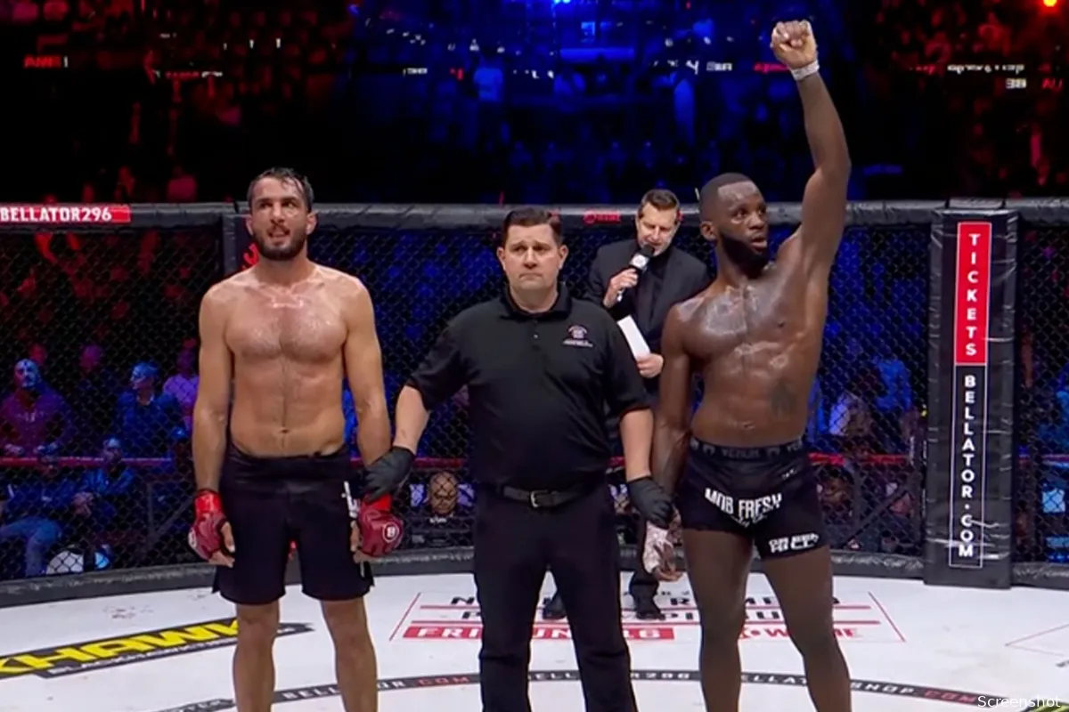 Gegard Mousasi komt tekort tegen Fabian Edwards tijdens beladen Bellator 296 hoofdpartij