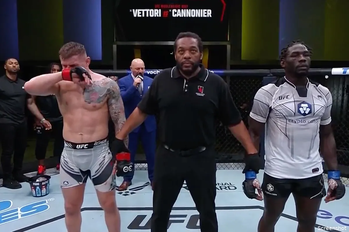 Controversiële uitslagen en scheidsrechters fouten overschaduwen UFC Marvin Vettori vs. Jared Cannonier evenement