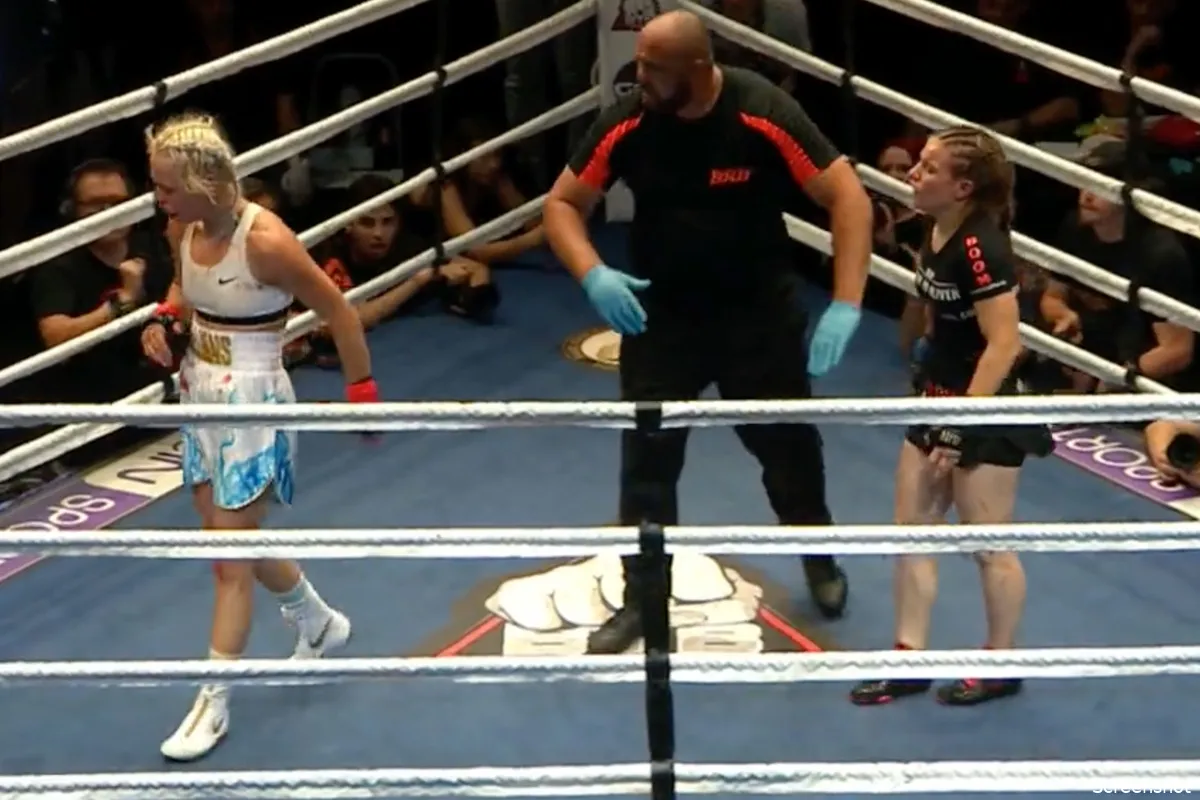 BOEM BOEM! Bare Knuckle debutante geeft tegenstander pak slaag van jewelste (video)