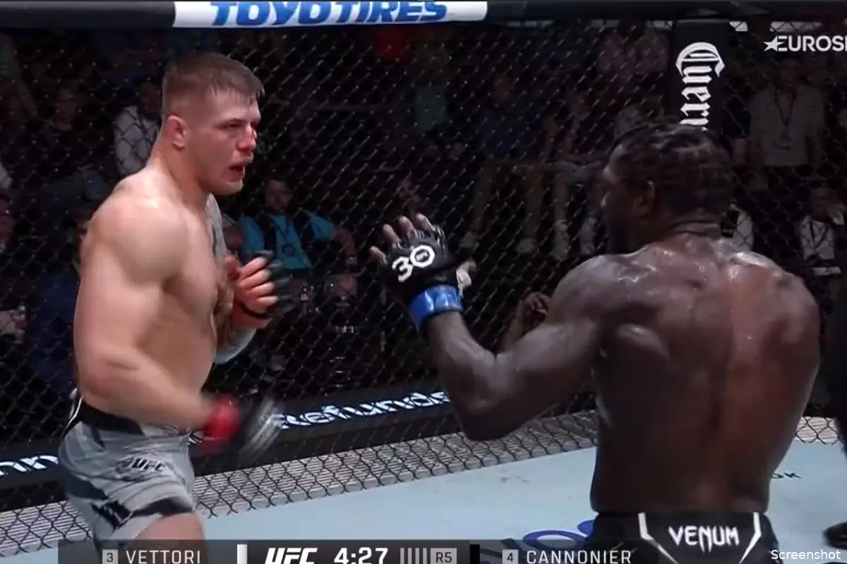 Jared Cannonier straft grote mond Marvin Vettori af in de hoofdpartij van UFC Vegas 75