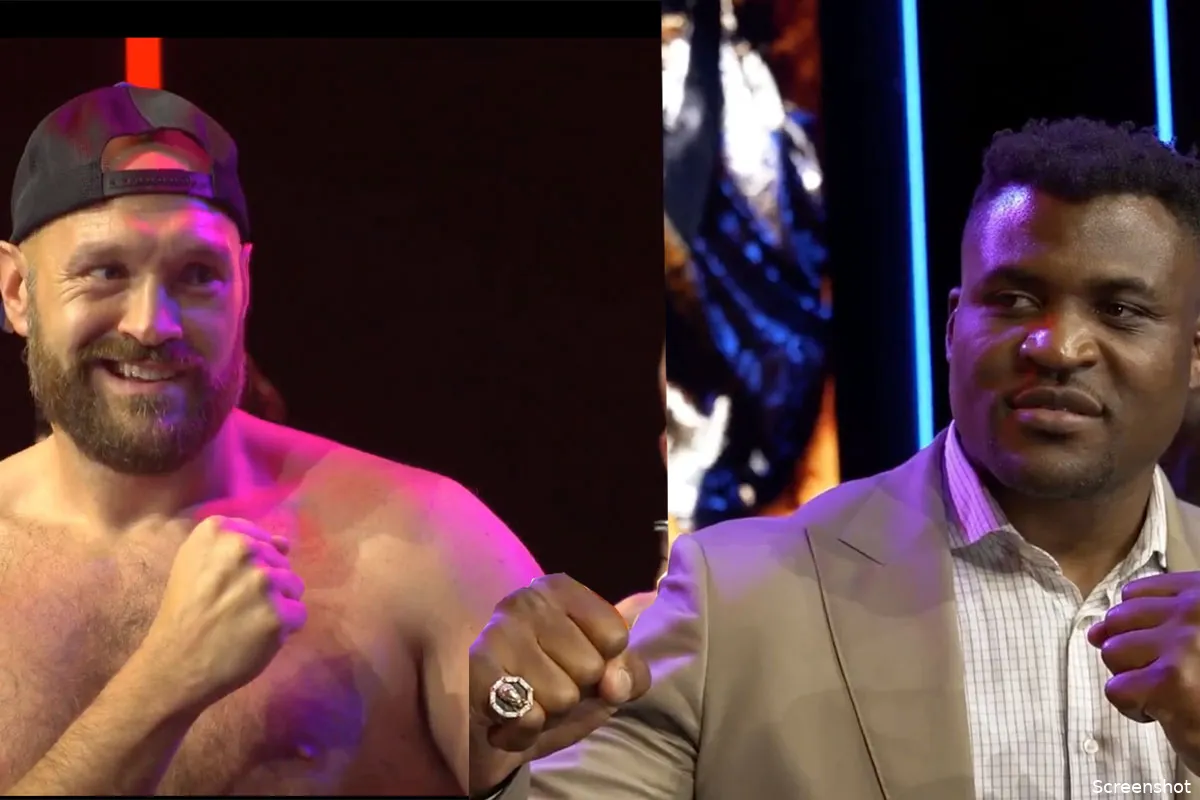 'Ei in het gezicht!' Tyson Fury pakt de UFC even flink aan over Francis Ngannou