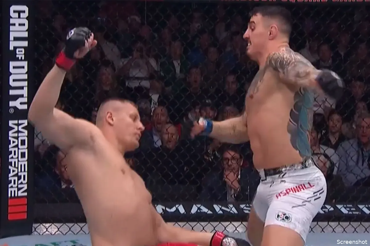 🎥 Hallo zeg! Aspinall maakt snel werk van Pavlovich en claimt interim UFC zwaargewicht titel