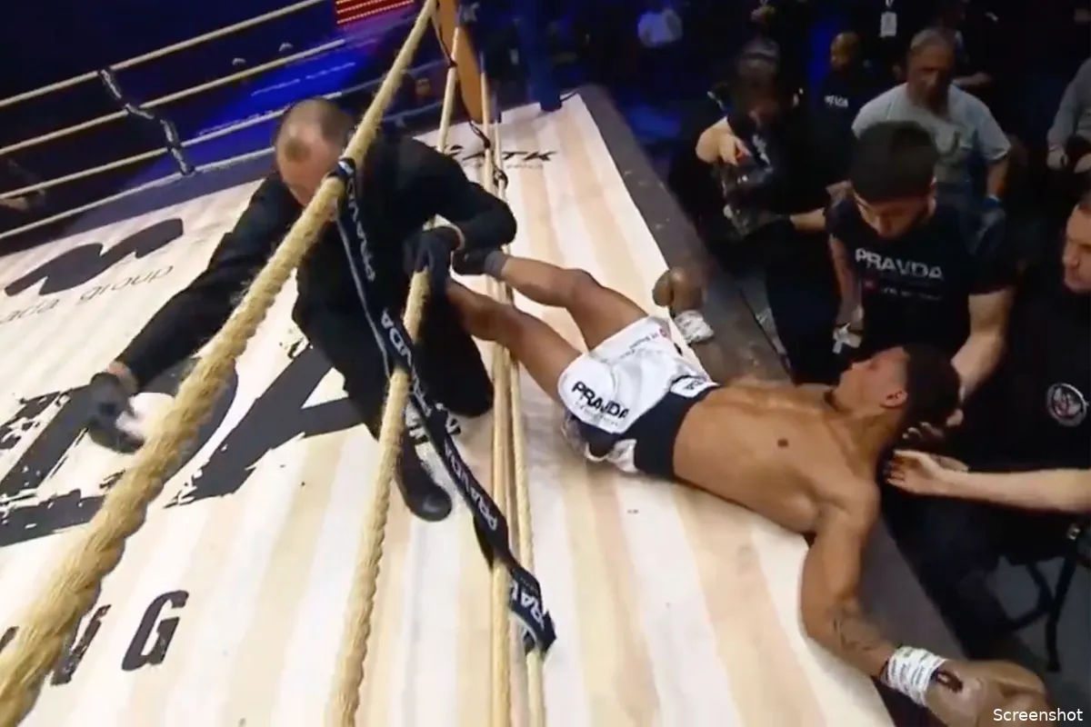 🎥 Ex-Glory Vlad Tuinov houdt 't 100! Slaat Amerikaan zwaar onderuit in Moskou