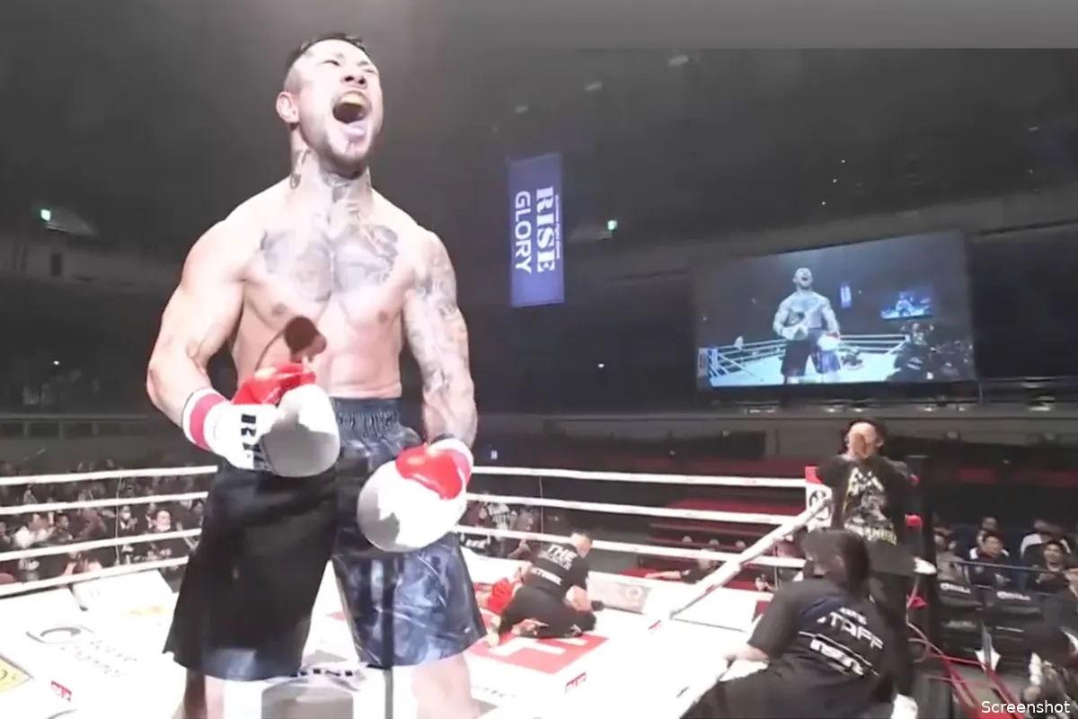 🎥 Nederlandse kickbokser afgevoerd op brancard na hevige knock-out in Japan