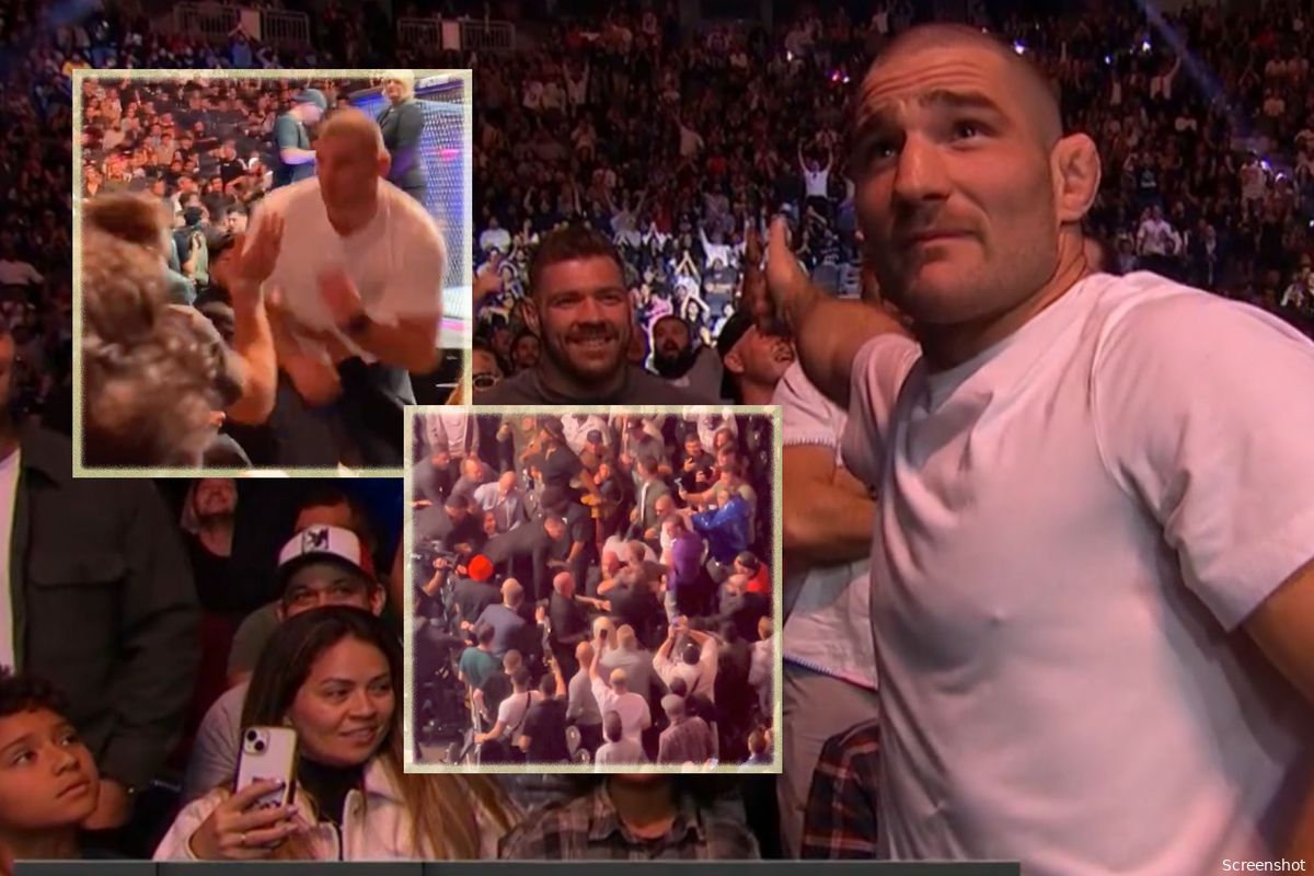 🎥 Gevecht tussen publiek: UFC'ers Strickland en Du Plessis klappen elkaar ongenadig