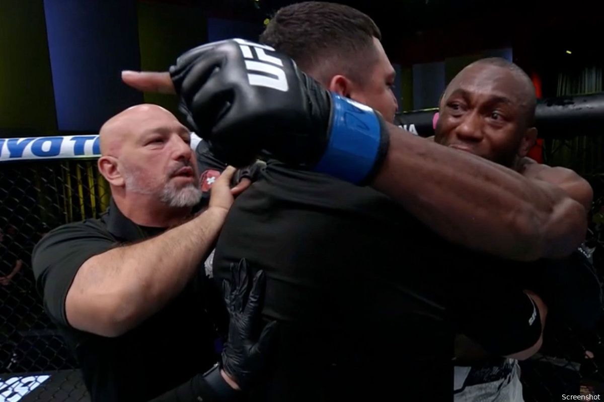 'Ik maak je af!' Oogprik incident leidt tot explosieve confrontatie in UFC vechtkooi