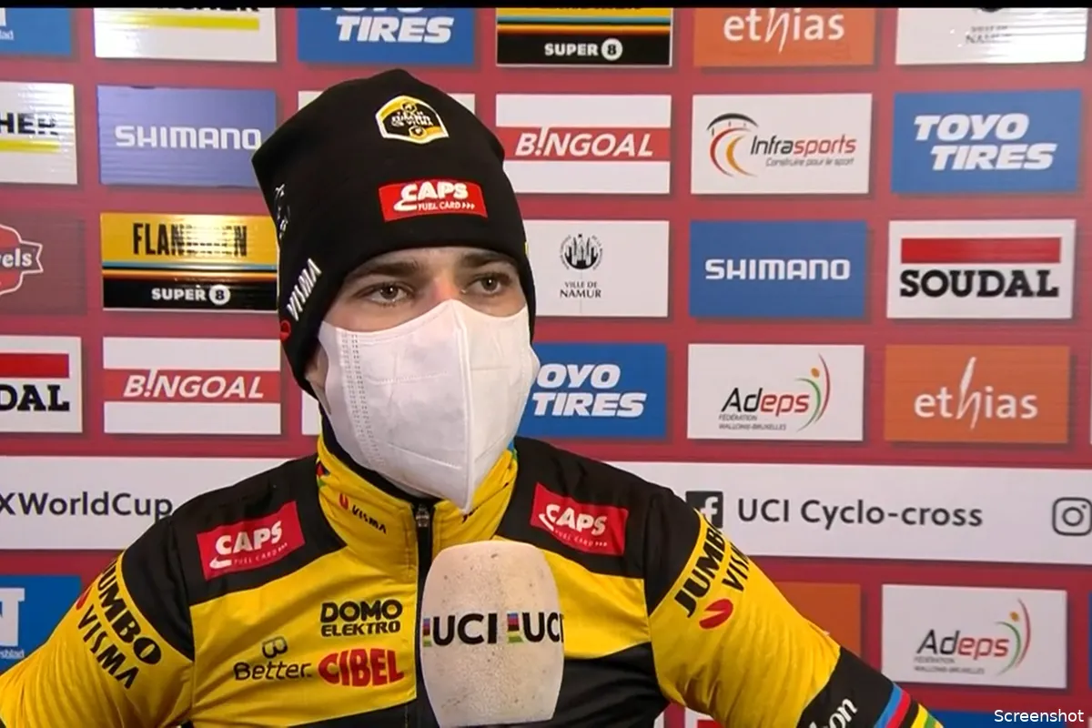 Van Aert na tweede plek in Hulst: 'Moet zelf top zijn om Mathieu te evenaren'