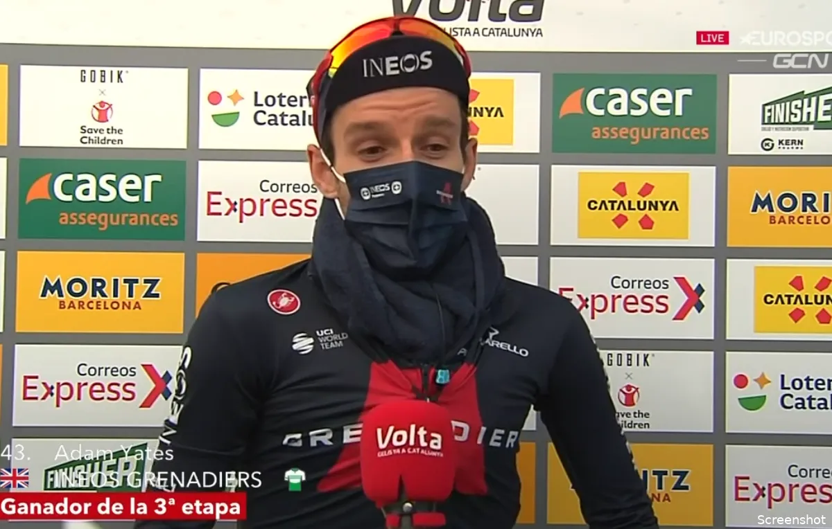 Yates boekt zijn eerste voor INEOS: 'Hebben de kaarten goed uitgespeeld'