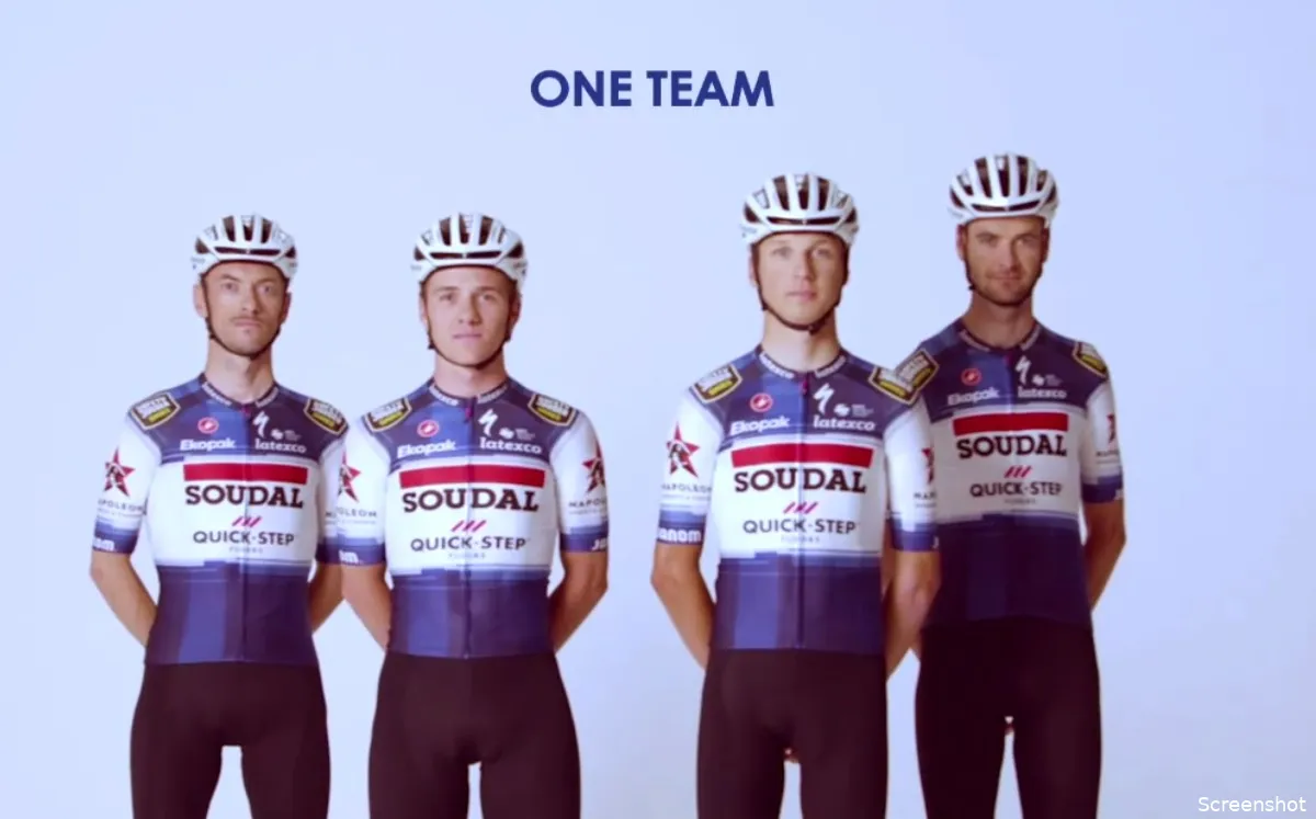 Soudal-Quick Step toont nieuwe shirtjes, contractverlenging Lampaert hangt in de lucht