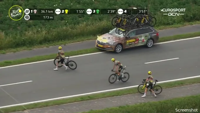🎥 Kasseidroom wordt nachtmerrie voor Jumbo-Visma: Vingegaard pech, Roglic valt