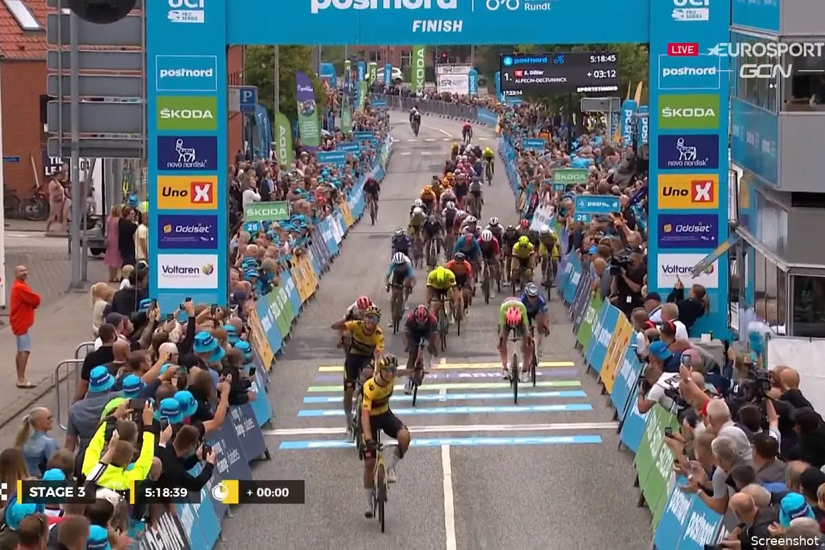 Jumbo-Visma sprint met Kooij en Laporte naar een eenvoudig één-tweetje in Ronde van Denemarken