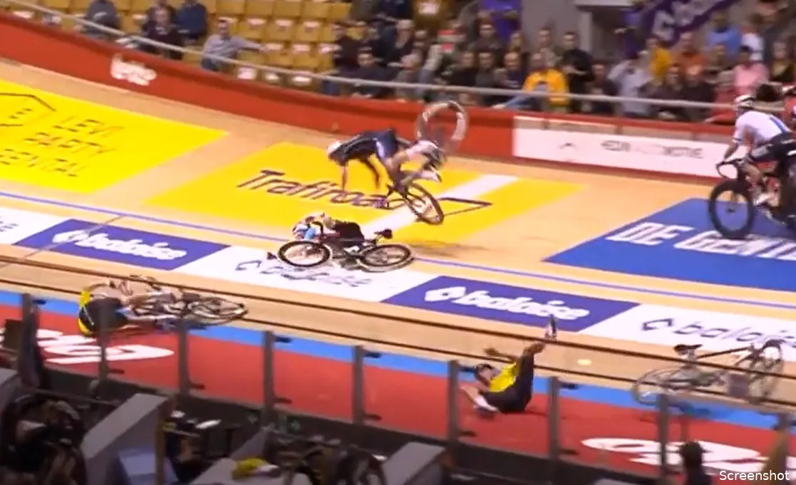 🎥 Eerste avond van Zesdaagse in Gent ontsierd door keiharde valpartij Steels, einde carrière?