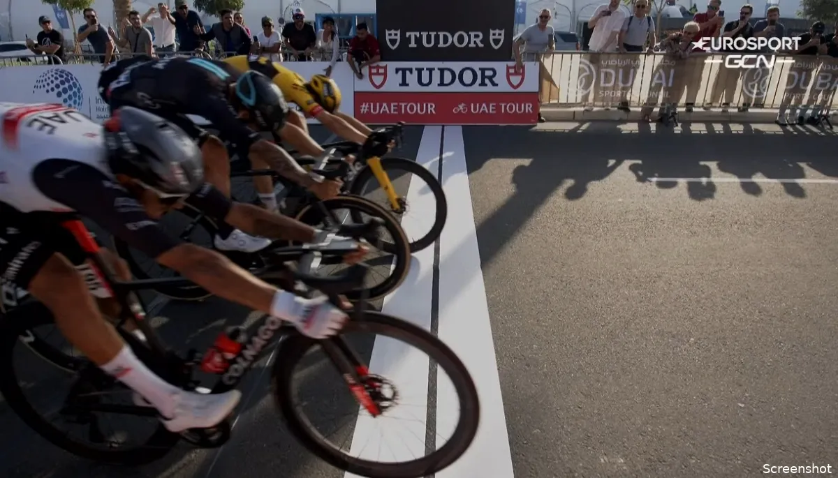 Opnieuw zeer spannende sprintfinish in UAE Tour; Molano klopt Kooij, Welsford en De Kleijn op de meet