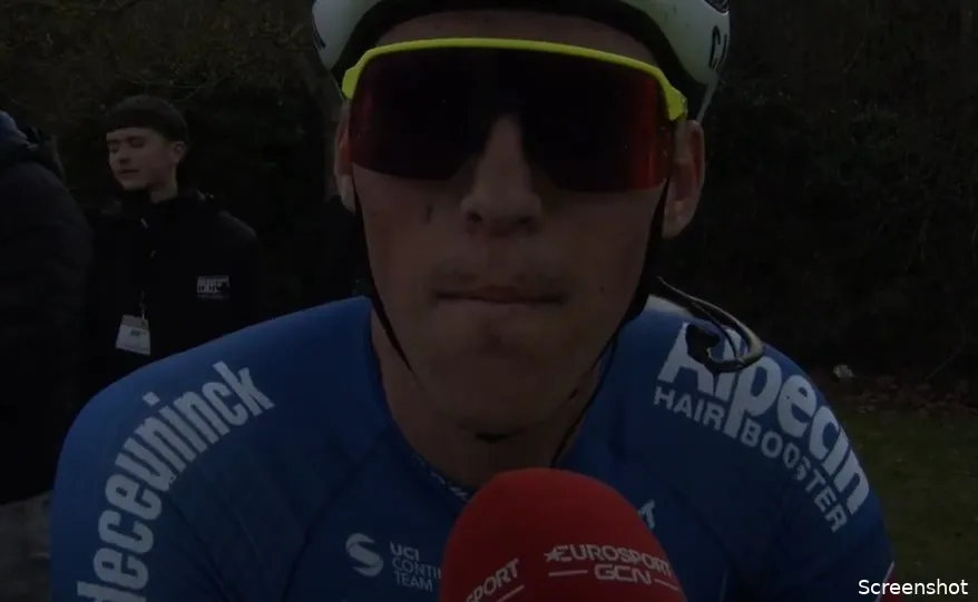Alpecin-Deceuninck-coureur Kielich (23) toont zich in Denain voor tweede dag op rij: 'Dit was een stuk zwaarder'