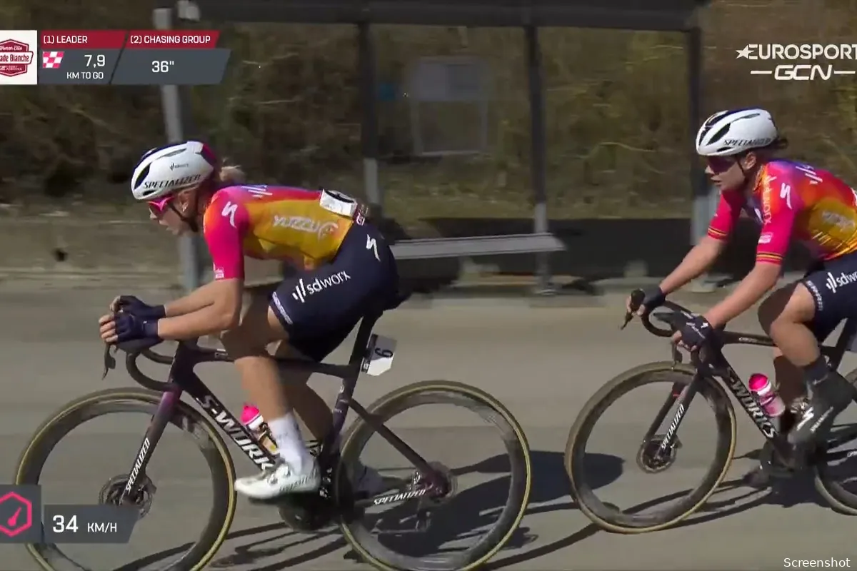 Vollering en Kopecky geven aan dat er 'geen afspraken waren' in Strade Bianche: 'Dacht dat ik mocht winnen'