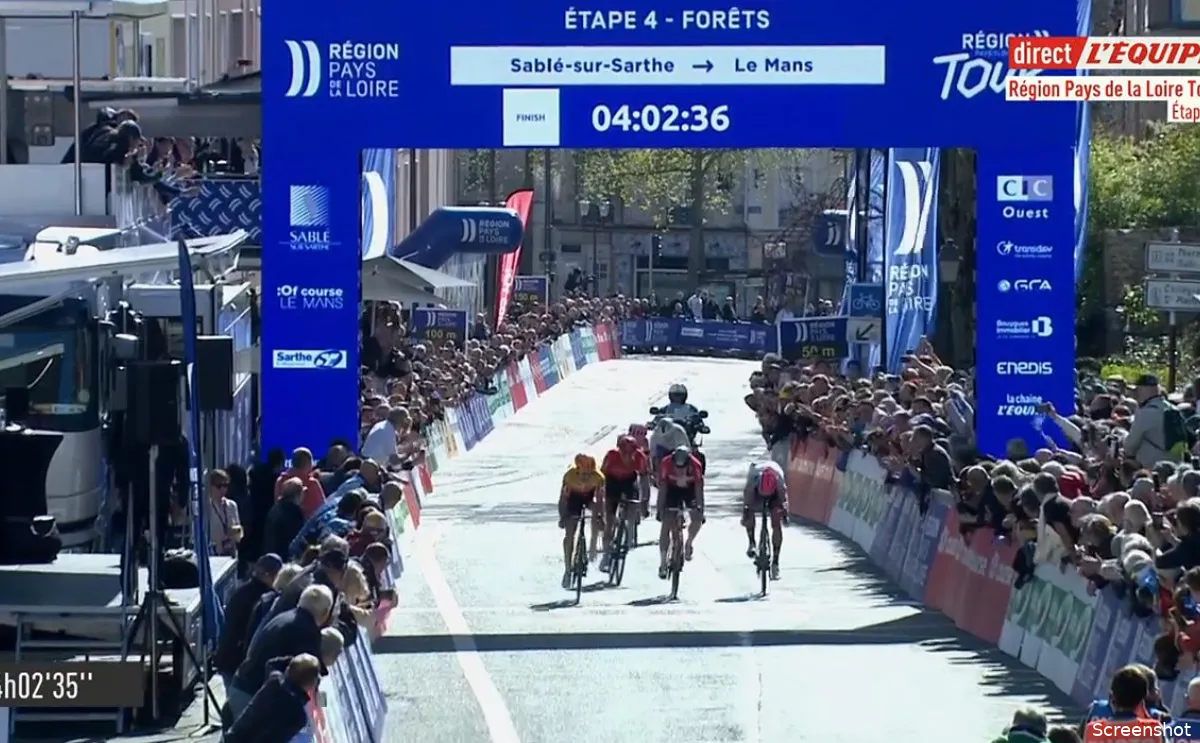 Dversnes wint op knappe wijze laatste etappe Région Pays de la Loire Tour, Kamp grijpt eindzege