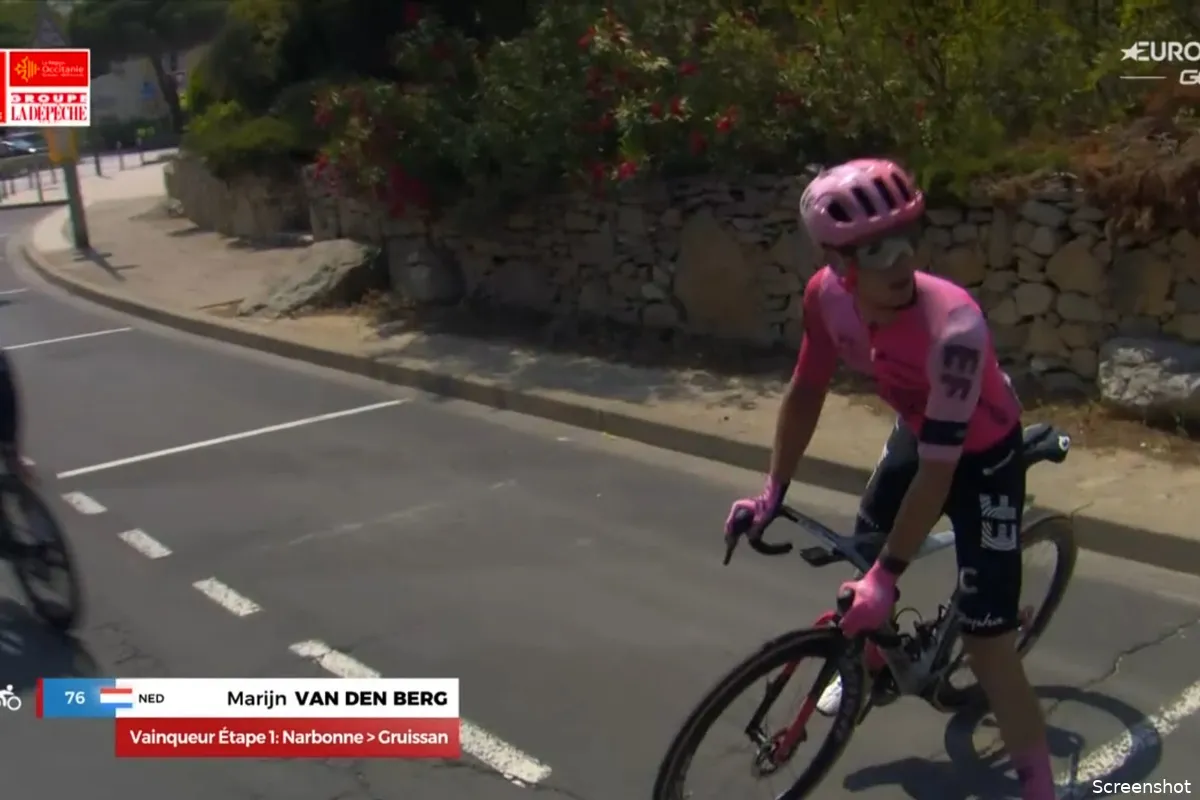 Tramontane speelt met coureurs in Occitanie: Marijn van den Berg wint, harde val Welten