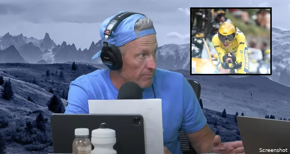 Armstrong 'sprakeloos' over Vingegaard: '5 procent sneller dan de 2e, in de zwaarste koers ter wereld'